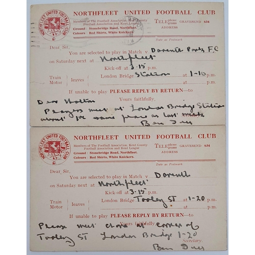 255 - An Eclectic Piece of Football Memorabilia - Two letters from London Films football club believe to h... 