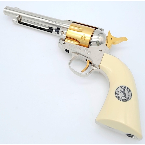 1098 - An Unused, Limited Run Two Tone, Colt Peacemaker SAA.45 Single Action Army Co2 Powered Revolver. Ful... 