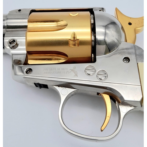 1098 - An Unused, Limited Run Two Tone, Colt Peacemaker SAA.45 Single Action Army Co2 Powered Revolver. Ful... 