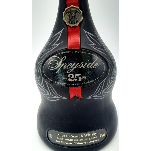 1185 - A Rare 25 Year ‘The Speyside’ Limited Edition Whisky. 70cl Bottle. In Original Presentation Box.