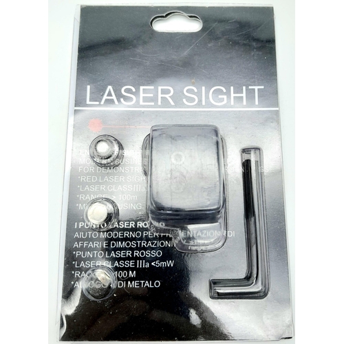 1493 - A Parcel of Shooting Accessories, Comprising: 1) Unused Class IIIa Laser Gun Sight for Picatinny Rai... 