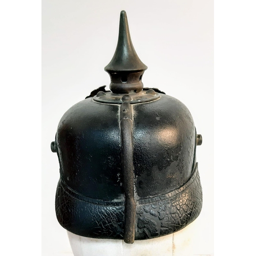 78 - WW1 Prussian 1915 Model Pickelhaube Spiked Helmet.