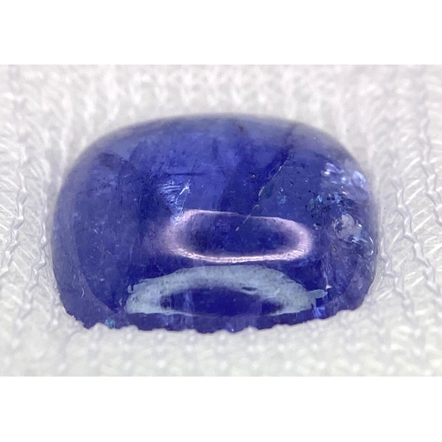 1094 - A 10.87ct Tanzania Natural Tanzanite Gemstone, in the Cushion Cabochon shape. Comes with the AIG Cer... 