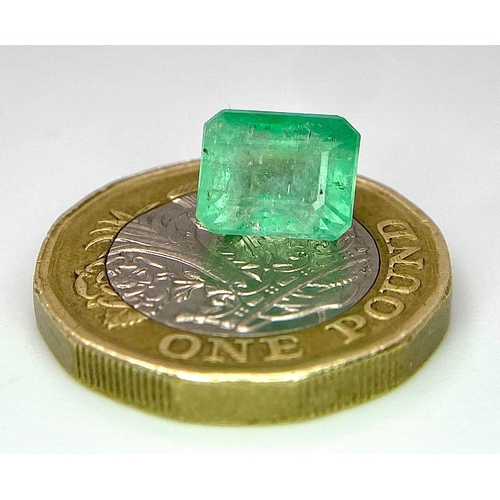 604 - A 3.48ct Rare Panjshir, Afghanistan Emerald Gemstone. Comes with the GFCO Swiss Certificate