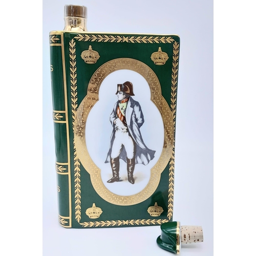 1315 - A Rare Limoges, 22K Gold Detailed, Porcelain ‘Bi-Centenaire de L’Empereur Napoleon 1769-1969’ Book D... 