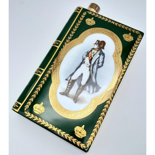 1315 - A Rare Limoges, 22K Gold Detailed, Porcelain ‘Bi-Centenaire de L’Empereur Napoleon 1769-1969’ Book D... 