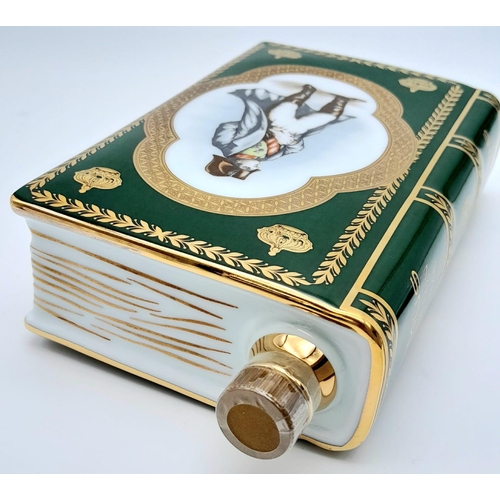 1315 - A Rare Limoges, 22K Gold Detailed, Porcelain ‘Bi-Centenaire de L’Empereur Napoleon 1769-1969’ Book D... 