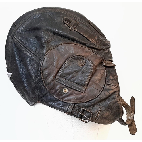 419 - 3rd Reich Air Sports Association Leather Flying Helmet