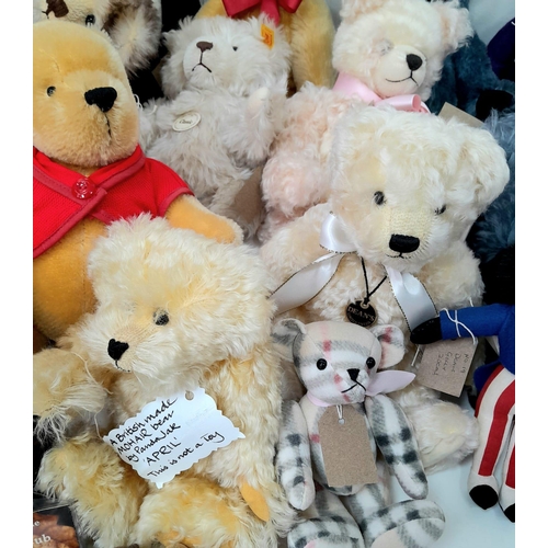 682 - A collection of twenty two adult, collectable, teddy bears.
Please, see list for details and photos ... 