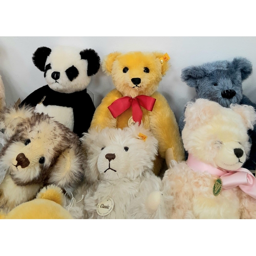 682 - A collection of twenty two adult, collectable, teddy bears.
Please, see list for details and photos ... 