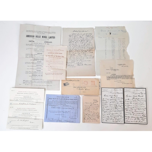 805 - A Fascinating Set of Mostly 19th Century Antique Documents with a few Pre-1950’s Documents. Comprisi... 