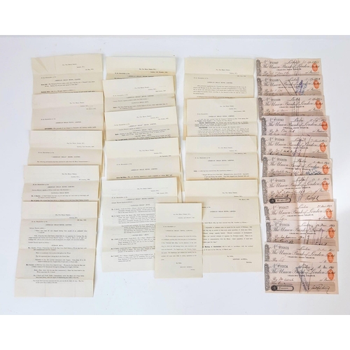 819 - A Very Rare Set of 19th Century Antique Original Historical Documents. Comprising: Ten 1852 & 1853 S... 