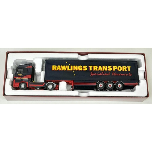 1045 - A LIMITED EDITION CORGI CC13813 MERCEDES-BENZ ACTROS BOX TRAILER AS NEW IN BOX , SCALE 1 - 50