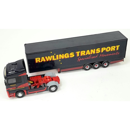 1045 - A LIMITED EDITION CORGI CC13813 MERCEDES-BENZ ACTROS BOX TRAILER AS NEW IN BOX , SCALE 1 - 50