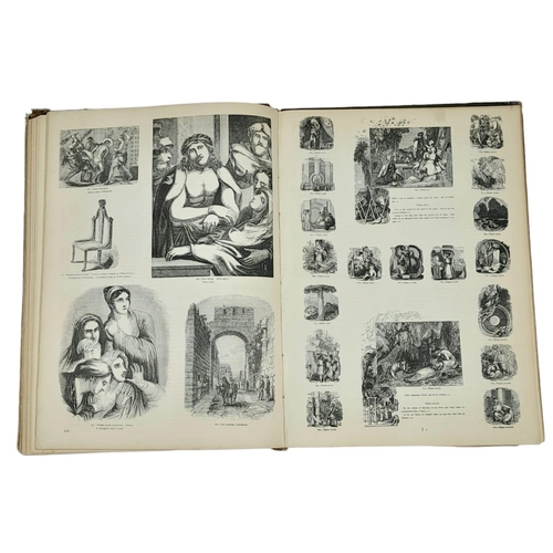 1193 - An Antique Pictorial Sunday Book. Cover is loose. 26cm x 36cm