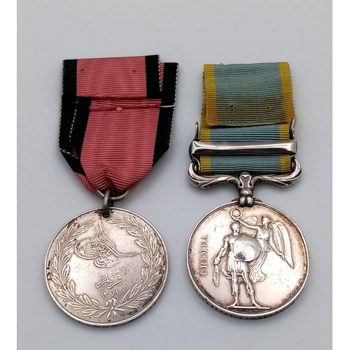 4 - A pair of medals for the Crimean War to the 1st battalion the Royal Regiment, consisting of:  Queen’... 