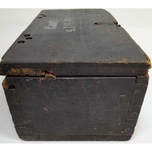 622 - WW2 German 15cm Sig 33 Cartridge Box with original labels, stencils, and internals.