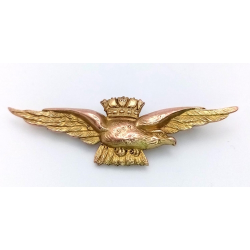 18 - A fine quality First World War period Royal Naval Air Service sweetheart brooch in the form of a nav... 