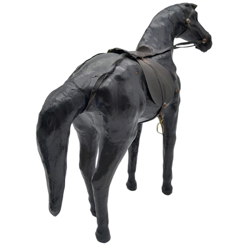 300 - A Vintage Leather Liberty Style Leather Horse - Probably made by Liberty's in the 1960s. Amazing det... 