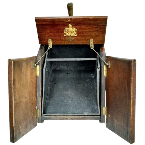 52 - ANTIQUE BOER WAR PERIOD BRITISH ARMY COAL SCUTTLE WITH SMALL SHOVEL , MADE TO THE QUALITY EXPECTED I... 