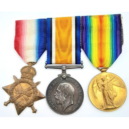 72 - A 1914/15 Trio, consisting of the 1914/15 Star, British War Medal and Victory Medal, all named to 36... 