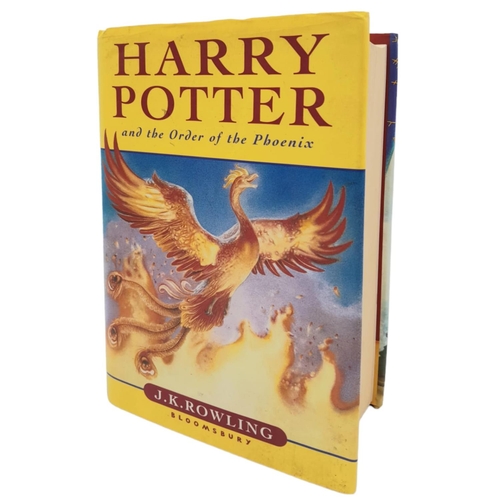 1285 - A Parcel of Three First Edition Hardback Harry Potter Books, Including the Rare Misprint Version of ... 