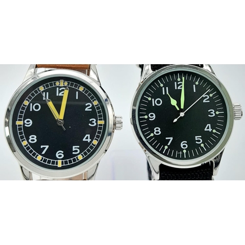 914 - Two Unworn Military Homage Watches, Comprising a 1940’s British Soldier Quartz Watch (38mm Including... 