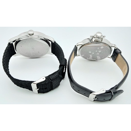 993 - Two Unworn Military Homage Watches. Comprising: 1) a 1930’s British Naval Officer Design Quartz Watc... 