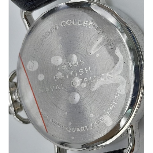 993 - Two Unworn Military Homage Watches. Comprising: 1) a 1930’s British Naval Officer Design Quartz Watc... 