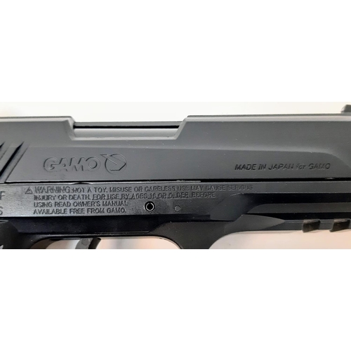 1105 - An Excellent Condition (As New) Gamo PT-85 Blowback .177 CO2 Pellet Pistol. Comes with additional fi... 