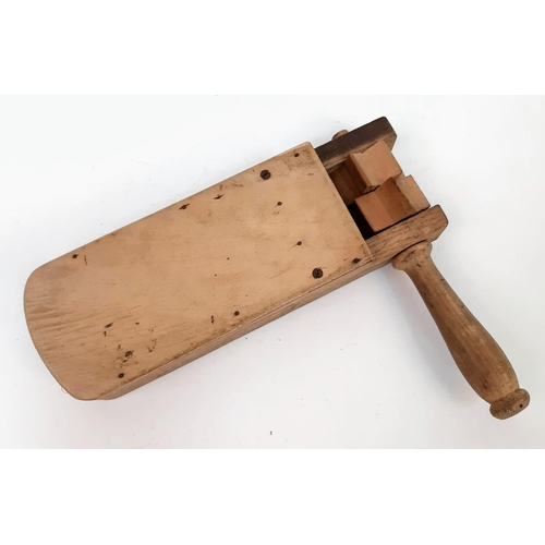 1199 - A Very Good Condition WW2 (Dated 1942) ARP Double Ratchet Wooden Gas Rattle/ Air Raid Warning. Stamp... 