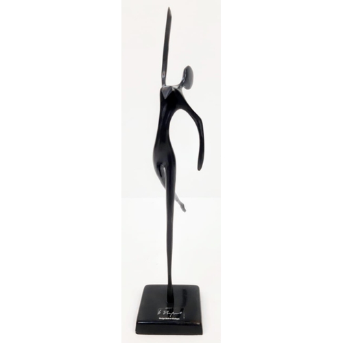 810 - A Vintage Bodrul Khalique Ballerina Sculpture. 34 cm tall