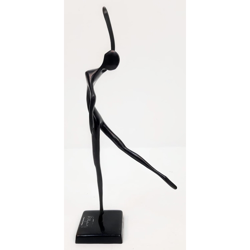 810 - A Vintage Bodrul Khalique Ballerina Sculpture. 34 cm tall