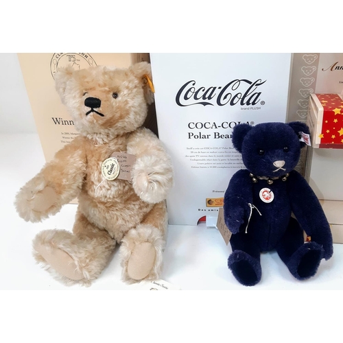 1082 - A collection of seventeen adult collectable teddy bears. Please, see list for more information and p... 