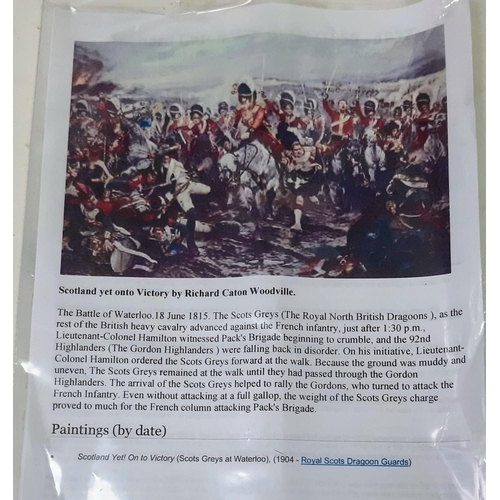 1192 - A Large Antique Framed and Glazed Print of ‘Scotland Yet Onto Victory’ by Richard Caton Woodville. T... 