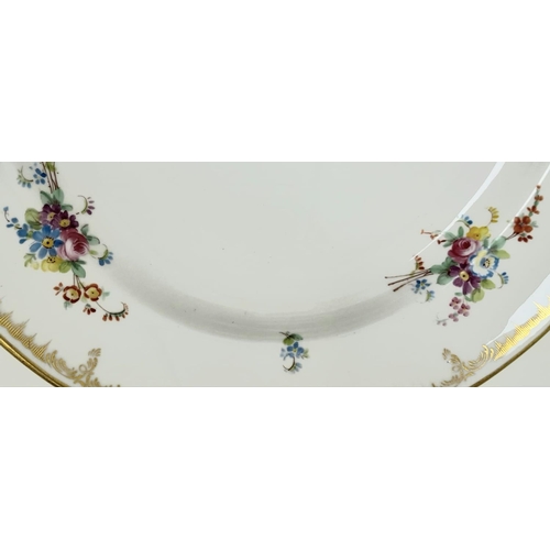 670 - An Antique Victorian Minton Large Serving Plate. Beautifully decorated with floral displays and gild... 