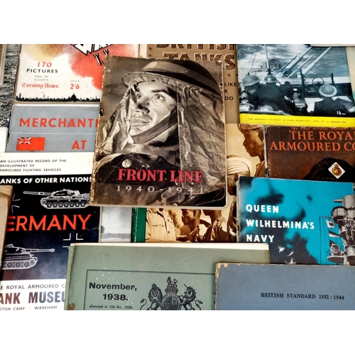 750 - A Parcel of Over 30, Mostly Miltaria WW2 Era Pamphlets, Newspapers and Booklets - Some very interest... 