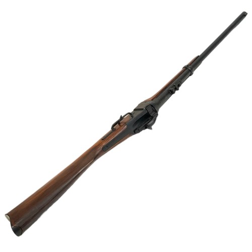 1191 - A Vintage, Full Weight and Size, Retrospective Inert Replica of an 1859 Carbine Rifle. Wood and Meta... 