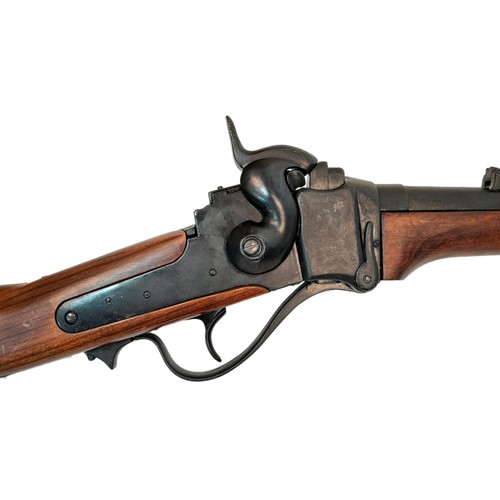 1191 - A Vintage, Full Weight and Size, Retrospective Inert Replica of an 1859 Carbine Rifle. Wood and Meta... 