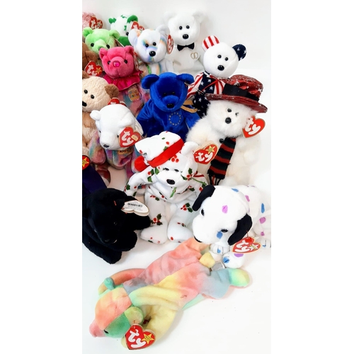 381 - A Collection of 47 TY Beanie Babies. All in good condition.