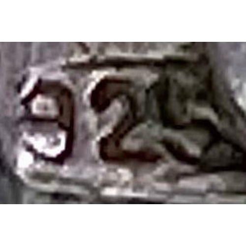 1435 - A parcel of Silver Jewellery. 
1) Triple band ring with circle design (Size M)
2) Filigree style ear... 