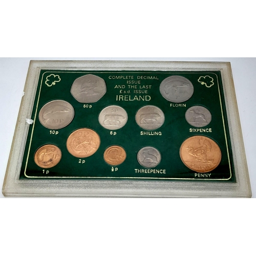 1436 - Three Proof Sets of Coins - Farewell to the Pre-Decimal System, Complete decimal and pre decimal Ire... 