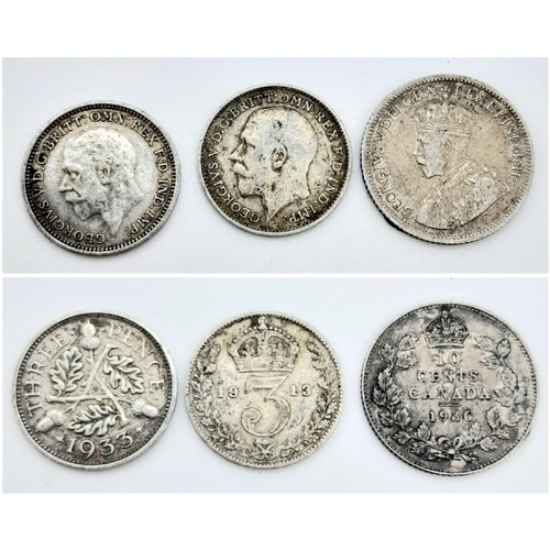 792 - A Collection of Pre 1947 and 1920 Silver Three Pence Coins. Please see photos for finer details. 132... 