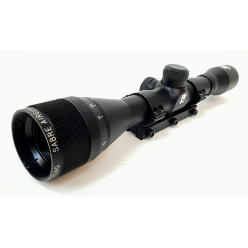 1729 - An Unused, Boxed, 4 x 32 AO Mil-Dot Rifle Scope by Sabre Optics, High Quality Scope with tools, inst... 