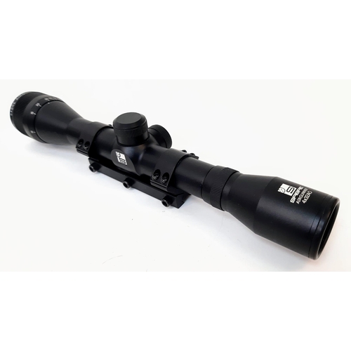 1729 - An Unused, Boxed, 4 x 32 AO Mil-Dot Rifle Scope by Sabre Optics, High Quality Scope with tools, inst... 