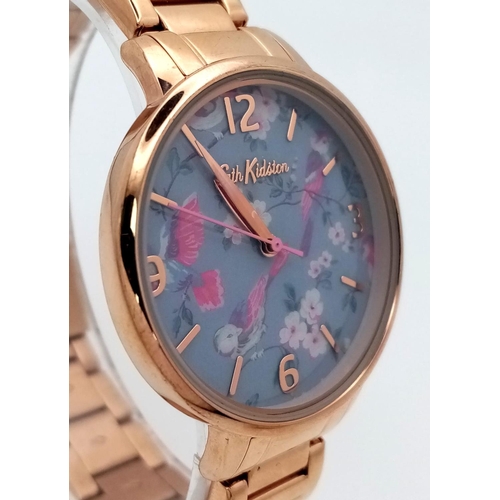 1547 - An Excellent Condition Rose Gold Tone Quartz Watch by the Renowned Designer Cath Kitson. 37mm Includ... 