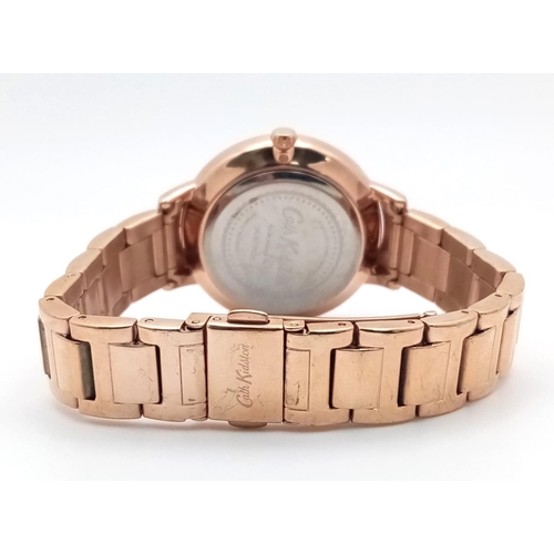 1547 - An Excellent Condition Rose Gold Tone Quartz Watch by the Renowned Designer Cath Kitson. 37mm Includ... 