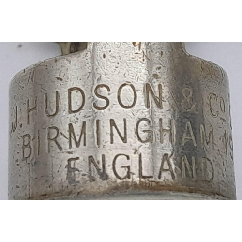 1793 - A WW2, Broad Arrow Marked, Metropolitan Whistle, Made by J. Hudson & Co. Birmingham. 8cm Length.