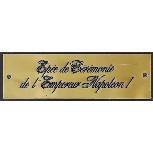 1482 - A Scarce Limited Edition, Franklin Mint, 24K Gold Plated Reproduction of Napoleon’s Coronation Sword... 