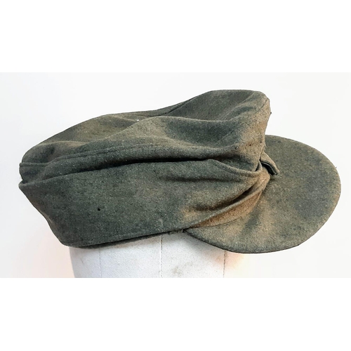 146 - Reserve £375 21. WW2 German Heer (Army) M43 Cap with Jäger (light infantry mountain troops) Insignia... 